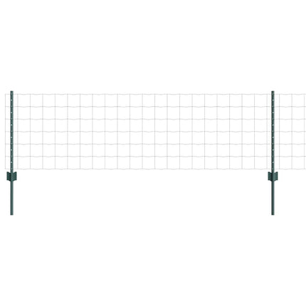 Udendørs Euro Hegn med Stander 25 x 0,6 m PVC-belagt stål Grøn