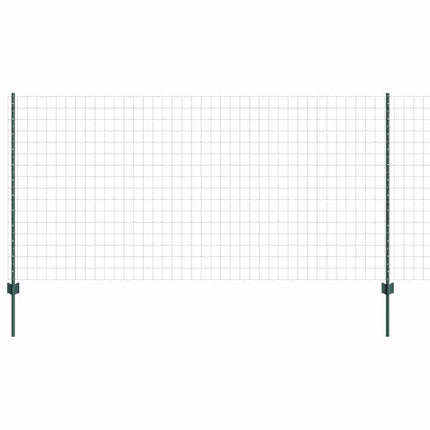 Udendørs Euro Hegn med Stander 10 x 1,2 m PVC-belagt stål Grøn