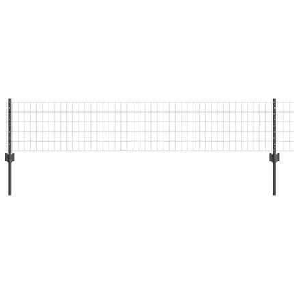 Udendørs Euro Hegn med Stander 10 x 0,4 m PVC-belagt stål Grå