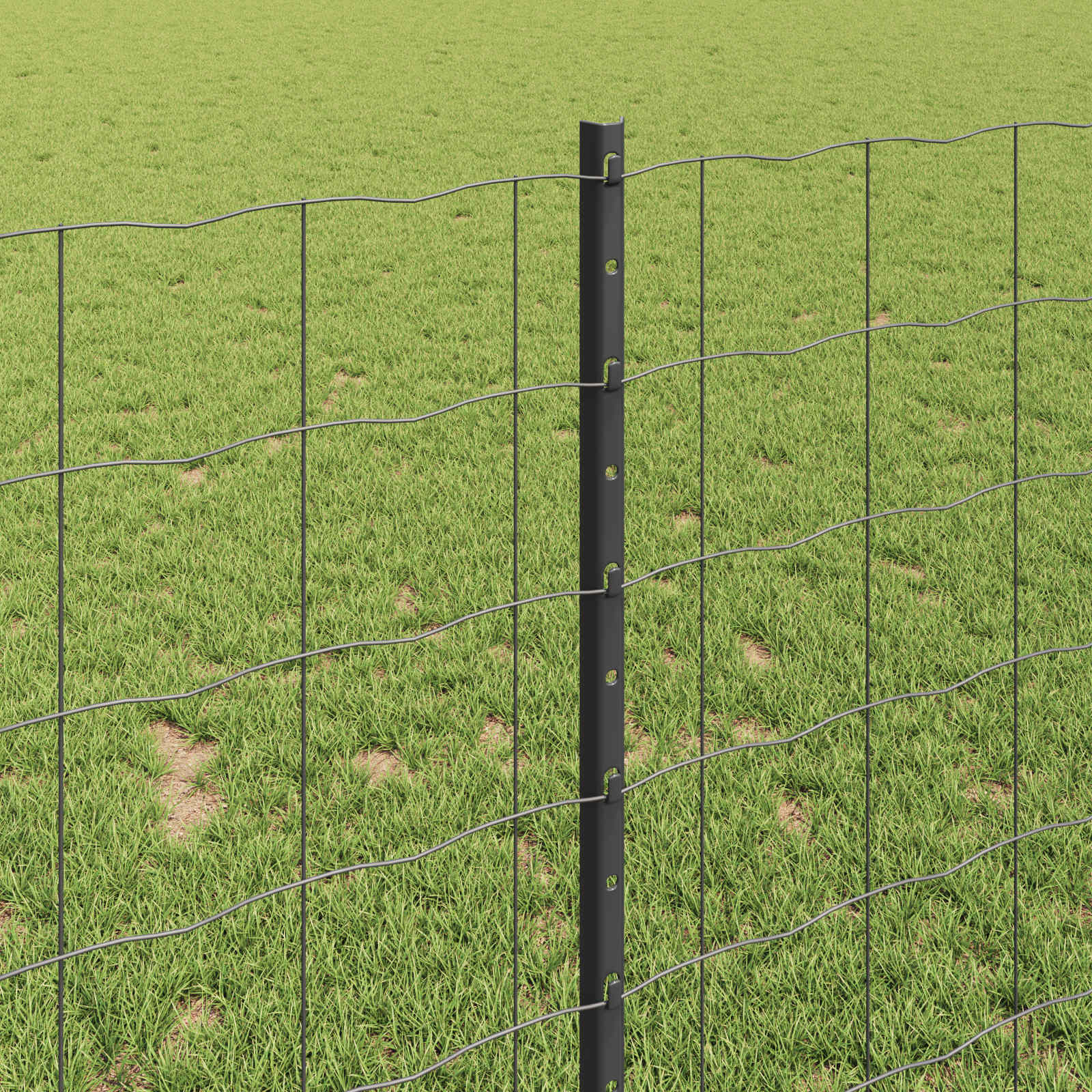 Svejset Trådhegn 25 x 1 m (B x H) PVC-belagt stål Grå Mesh