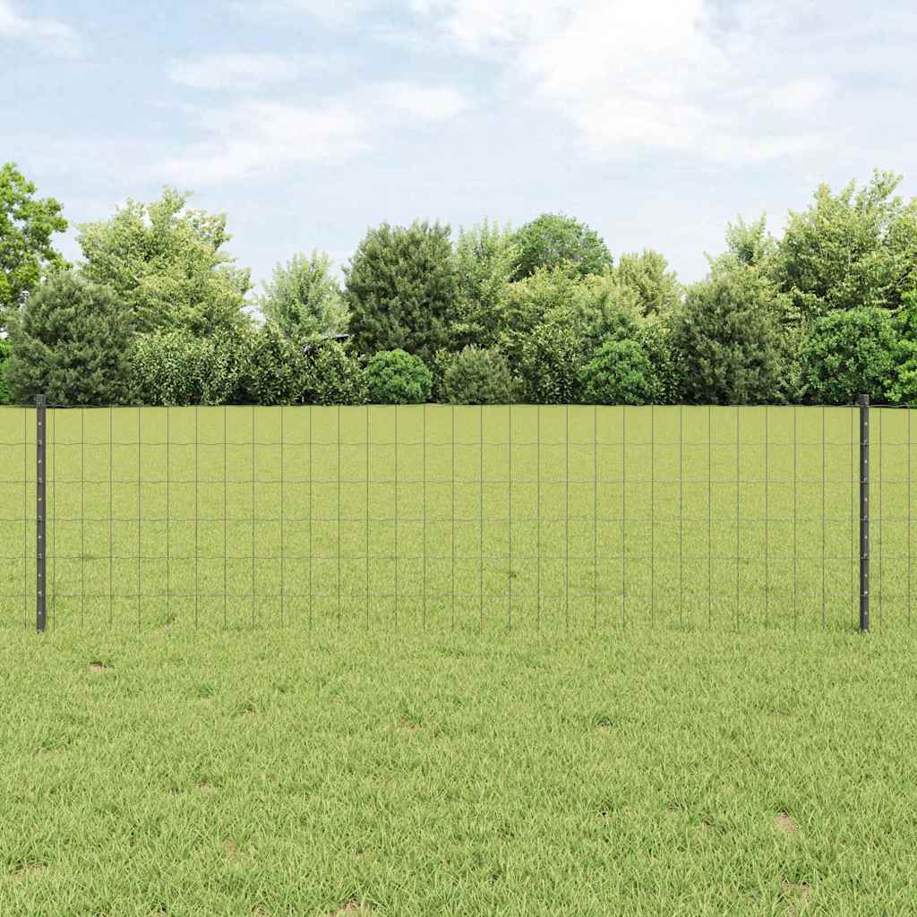 Svejset Trådhegn 50 x 0,6 m (B x H) PVC-belagt stål Grå Mesh