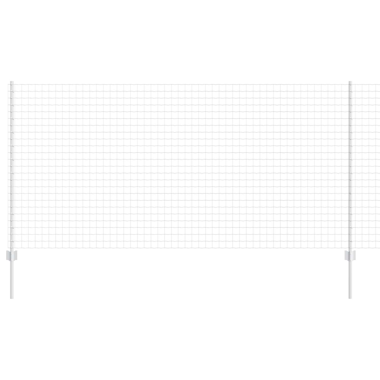 Hegn med post Sølv 1,2 x 10 m Stål