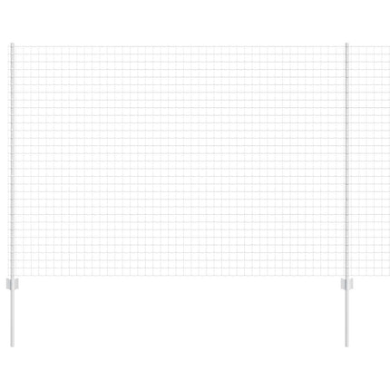Udendørs Euro Hegn med Stander 10 x 1,5 m Sølv Mesh