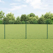Kæde-link hegn med post 25 x 1 m (B x H) PVC-belagt stål Grøn