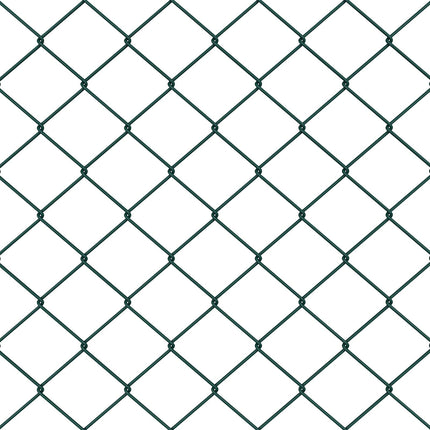 Kæde-link hegn med stolpe 25 x 1,4 m PVC-belagt stål Grøn Mesh