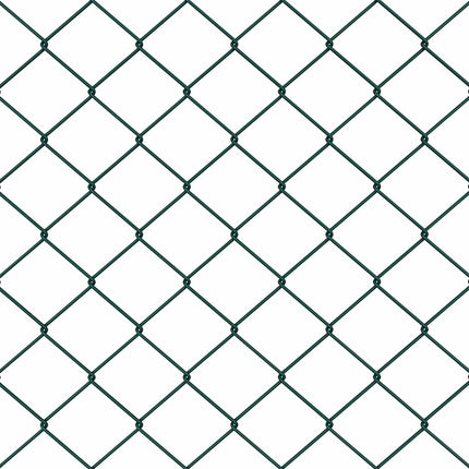 Udendørs kædehegn med stolpe 25 x 1,5 m Grøn Mesh