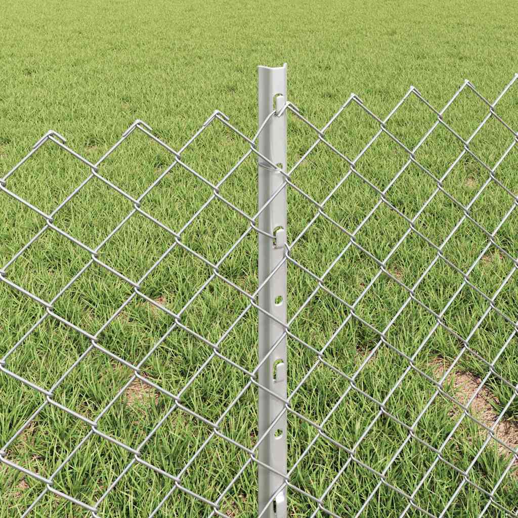 Kæde-link hegn med post 10 x 0,4 m (B x H)