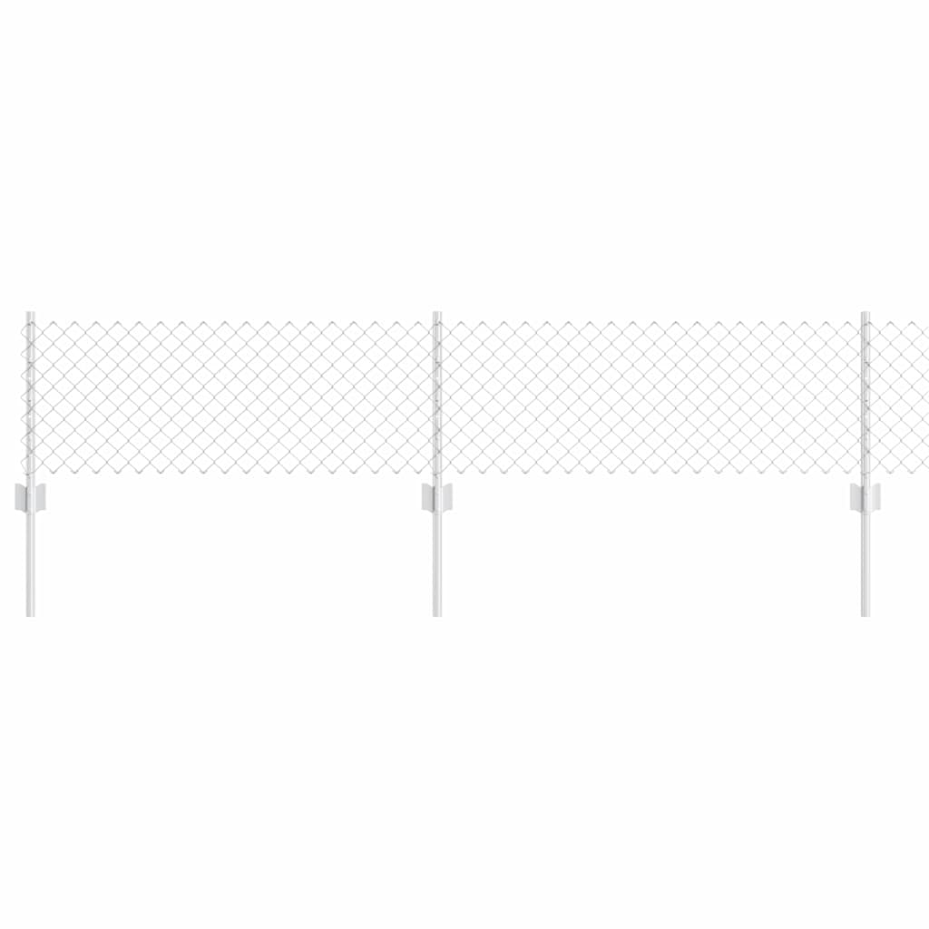 Kæde-link hegn med post 10 x 0,4 m (B x H)