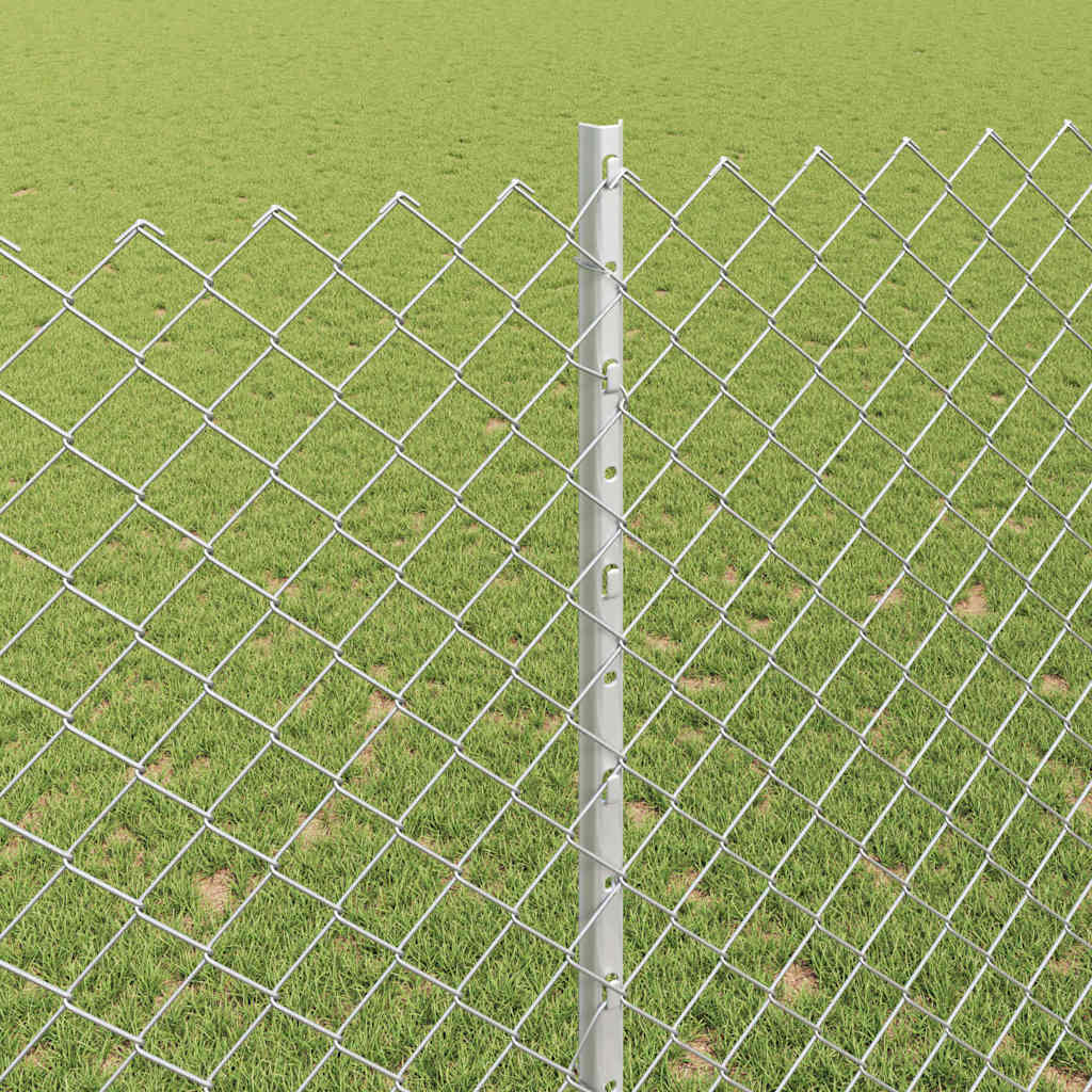 Kæde-link hegn med post 10 x 1,6 m (B x H)