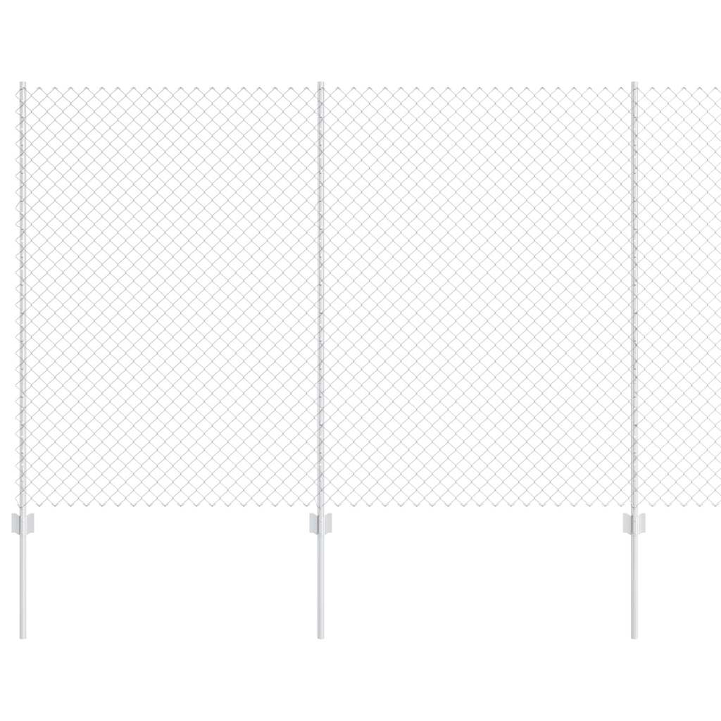 Kæde-link hegn med post 10 x 1,6 m (B x H)