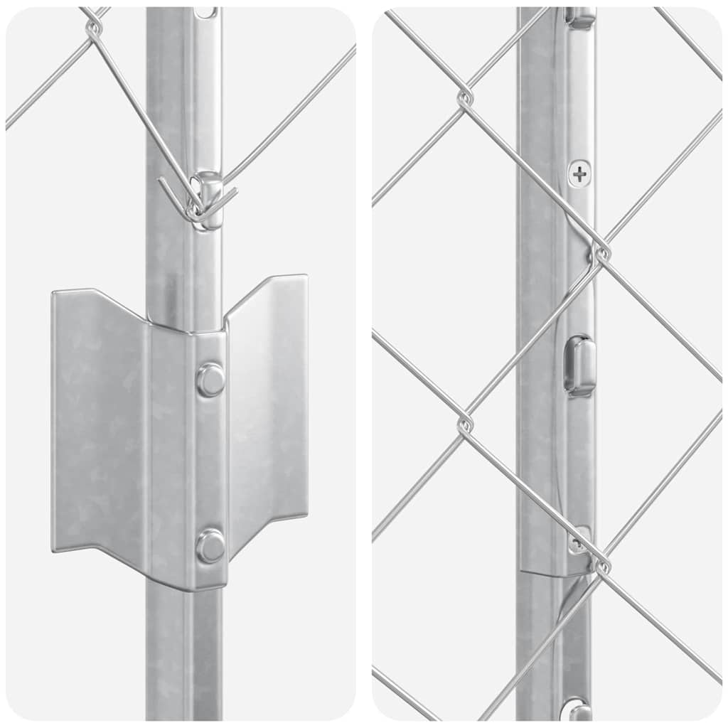 Kæde-link hegn med post 10 x 1,2 m (B x H)