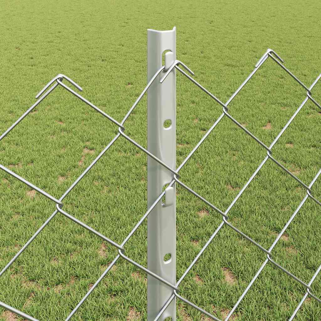 Kæde-link hegn med post 10 x 1,2 m (B x H)
