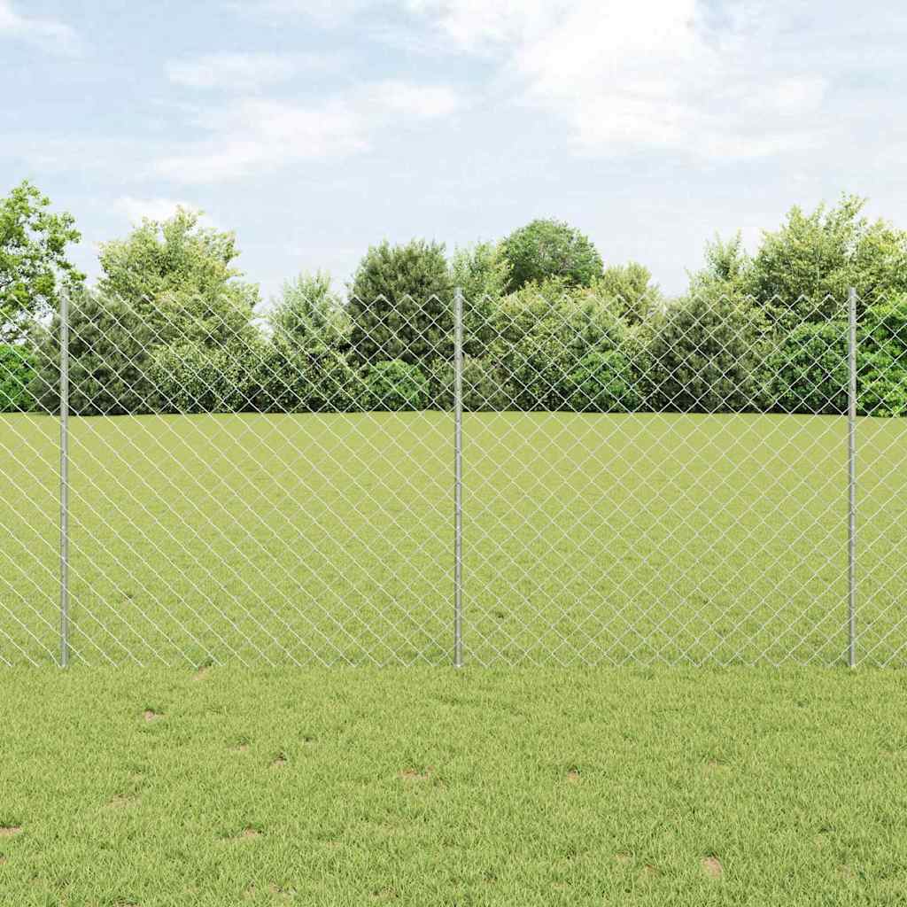 Kæde-link hegn med post 10 x 1,2 m (B x H)