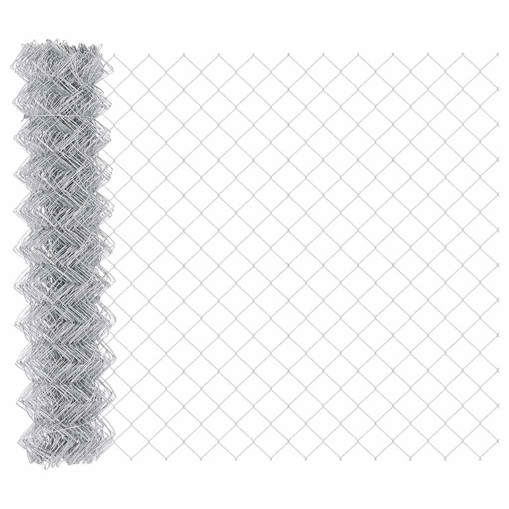 Kæde-link hegn med post 10 x 1,2 m (B x H)