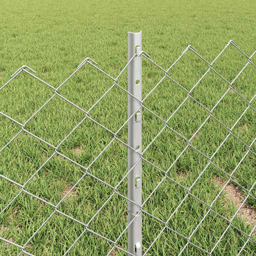 Kæde-link hegn med post 25 x 0,4 m (B x H)