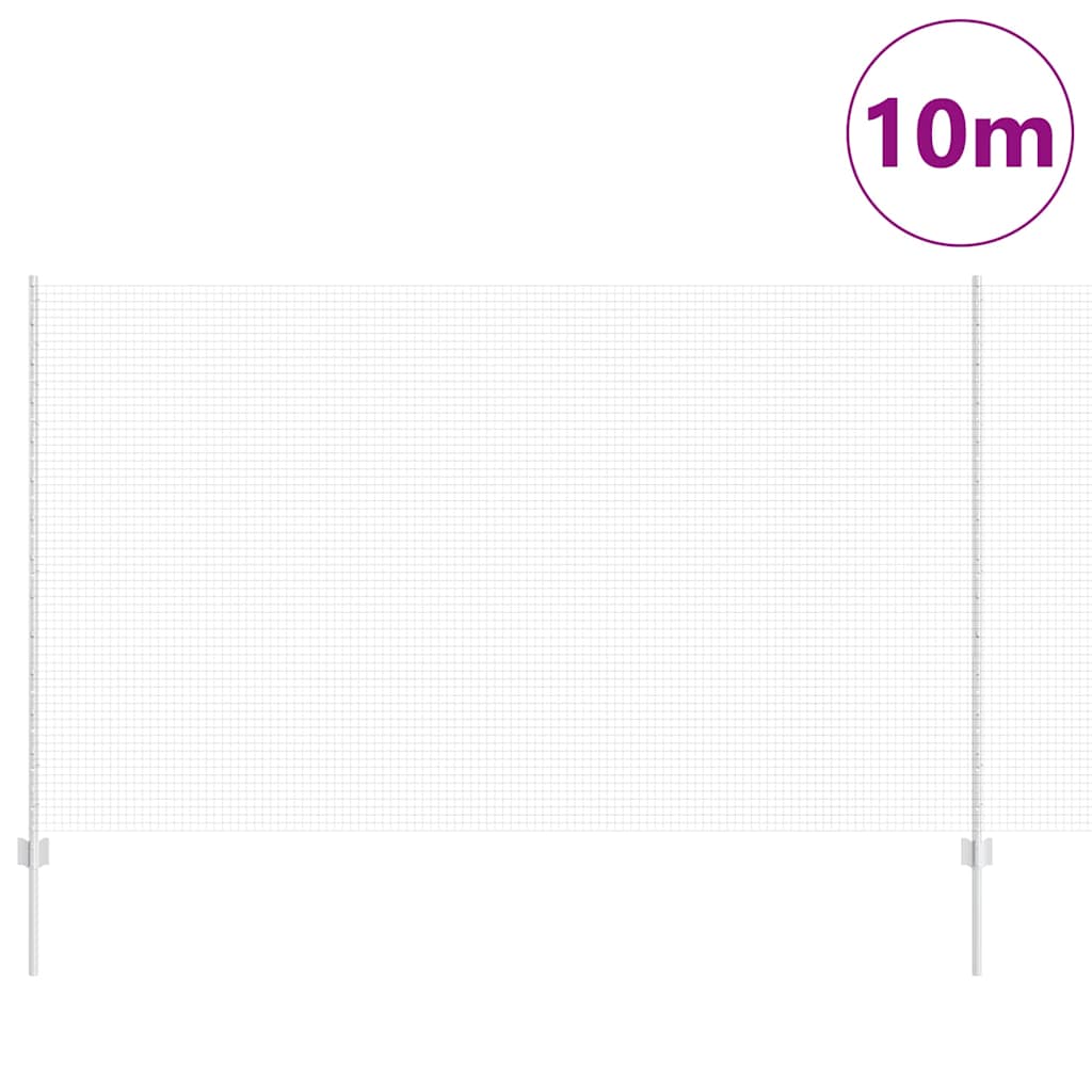Svejsestålhegn med stolpe 10 x 1,4 m (B x H)