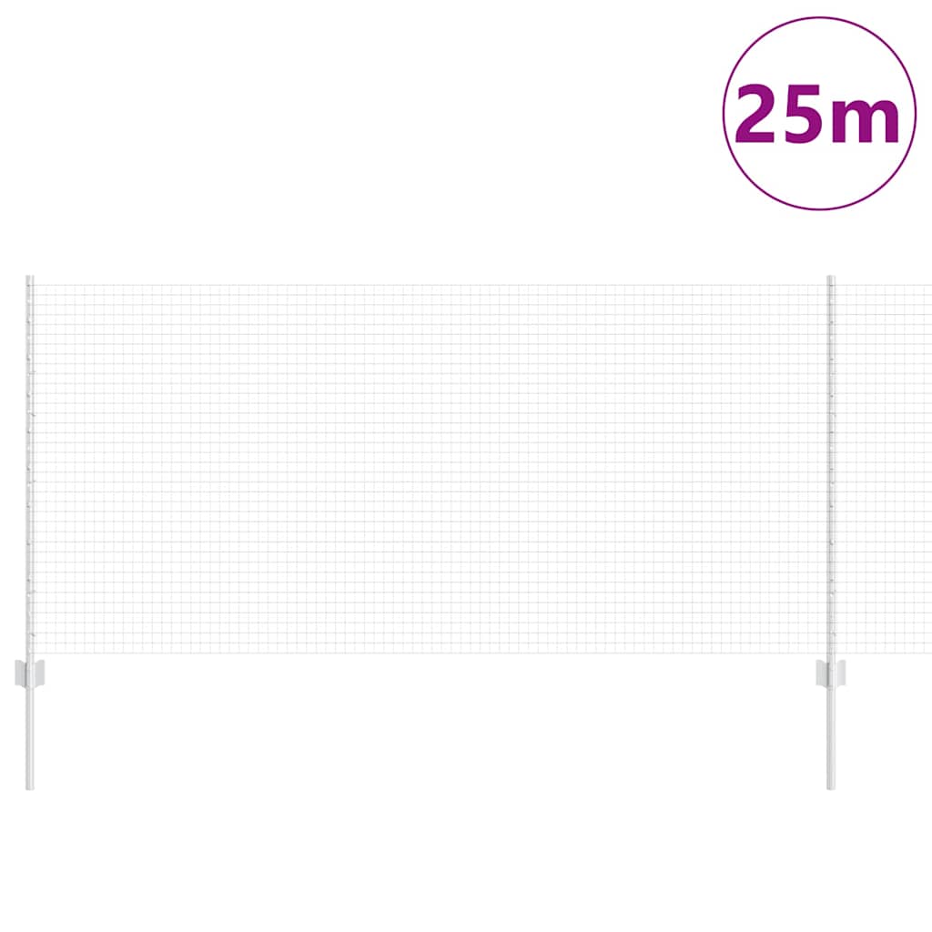 Svejsestålhegn med stolpe 25 x 1 m (B x H)