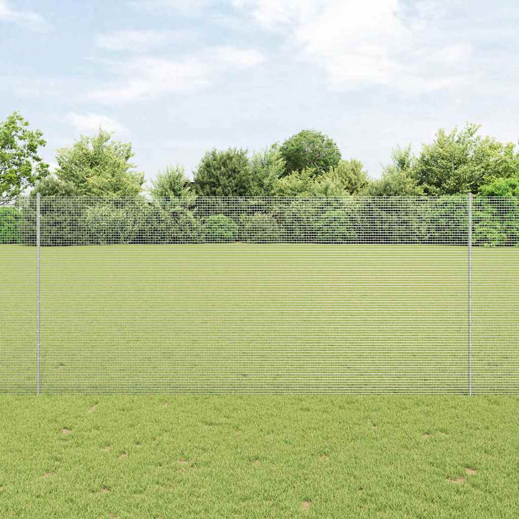 Svejsestålhegn med stolpe 25 x 1,4 m (B x H)