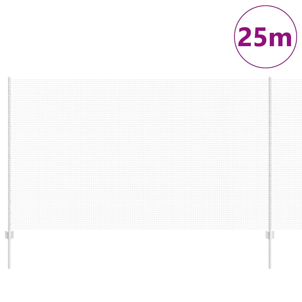Svejsestålhegn med stolpe 25 x 1,4 m (B x H)