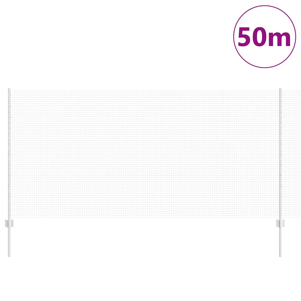 Hegn med post Sølv 1,2 x 50 m Stål
