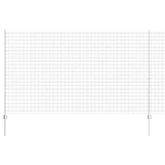 Svejsede trådhegn med stolper 50 x 1,4 m Galvaniseret stål Sølv