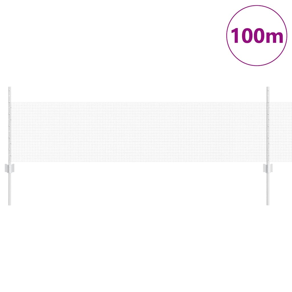 Svejsestålhegn med stolpe 100 x 0,5 m (B x H)
