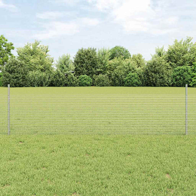 Svejsede trådhegn med stolper 100 x 0,5 m Galvaniseret stål