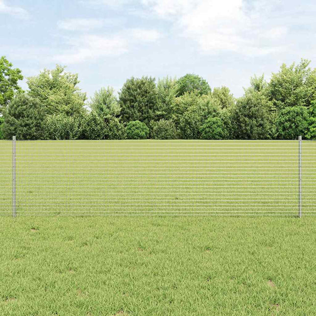 Svejsede trådhegn med stolper 100 x 0,6 m Galvaniseret stål