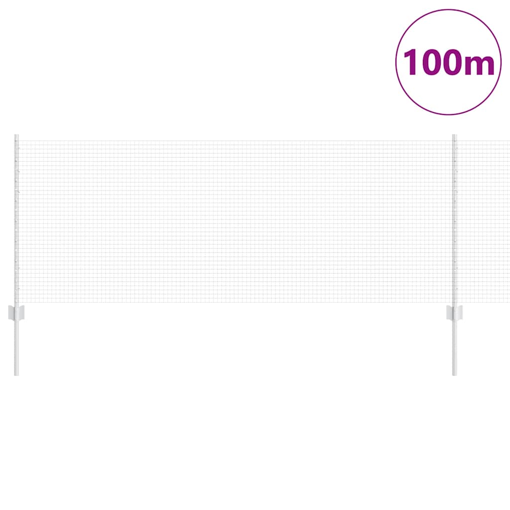 Svejsestålhegn med stolpe 100 x 0,8 m (B x H)