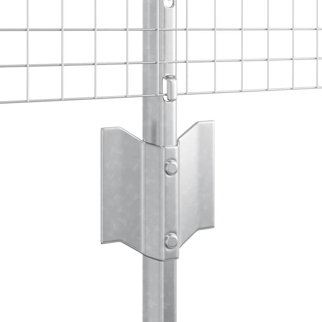 Svejsestålhegn med stolpe 100 x 0,8 m (B x H)