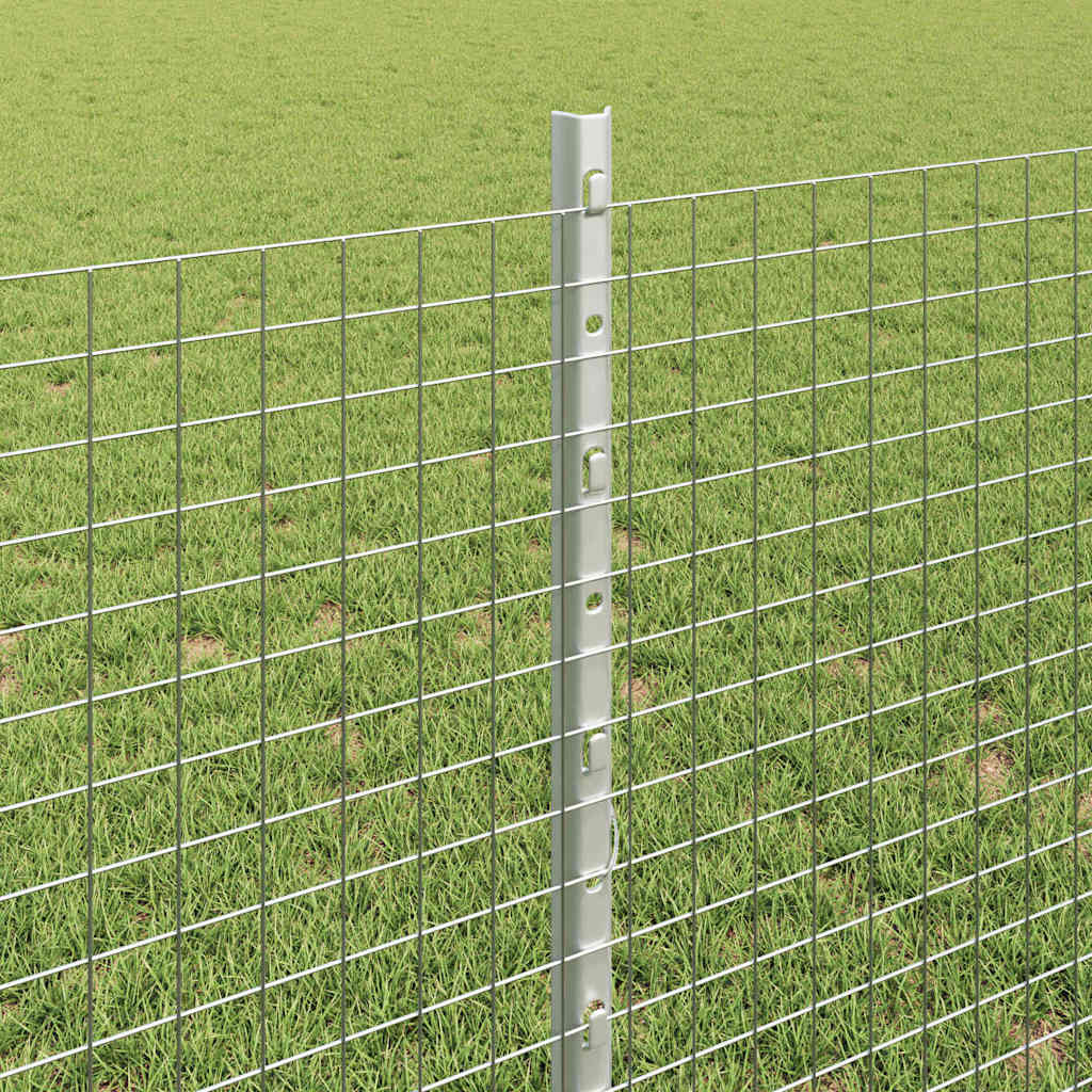 Svejsestålhegn med stolpe 100 x 0,8 m (B x H)