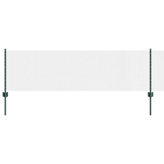 Svejsede trådhegn med stolper 10 x 0,6 m PVC-belagt stål Grøn