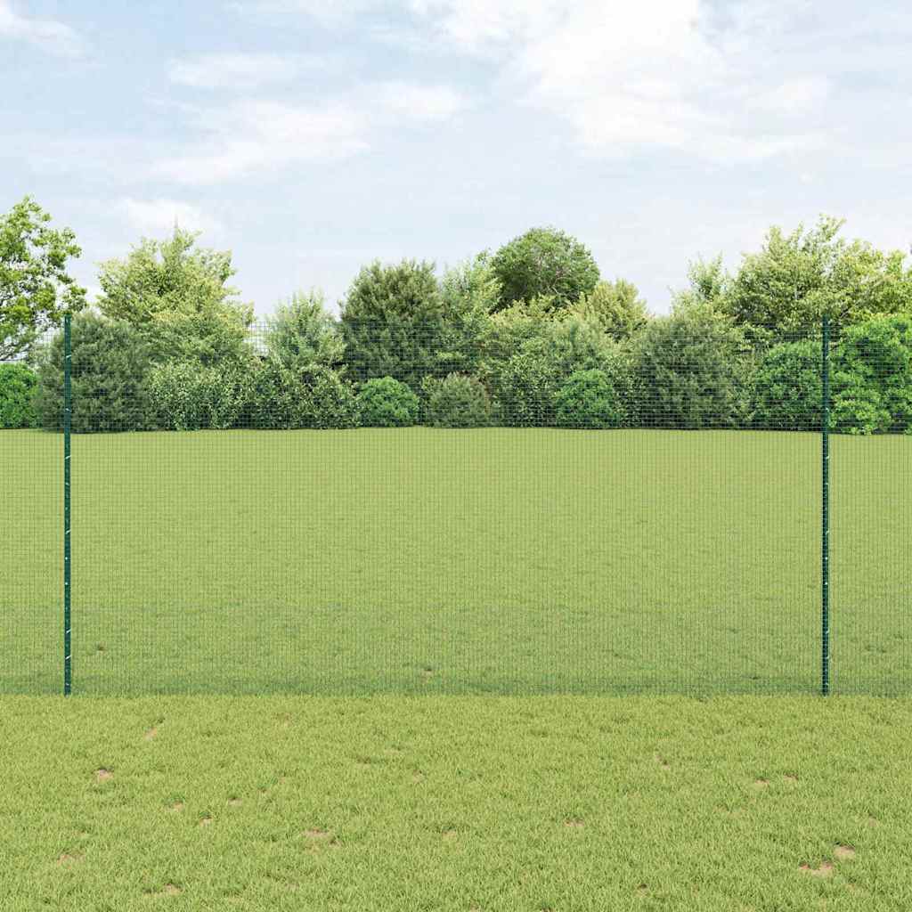 Svejsestålhegn med stolpe 10 x 1,6 m (B x H) PVC-belagt stål