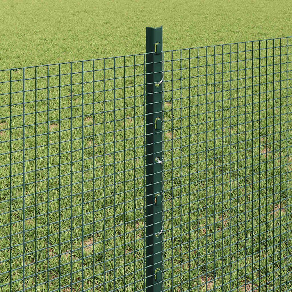 Svejsestålhegn med stolpe 25 x 0,6 m (B x H) PVC-belagt stål