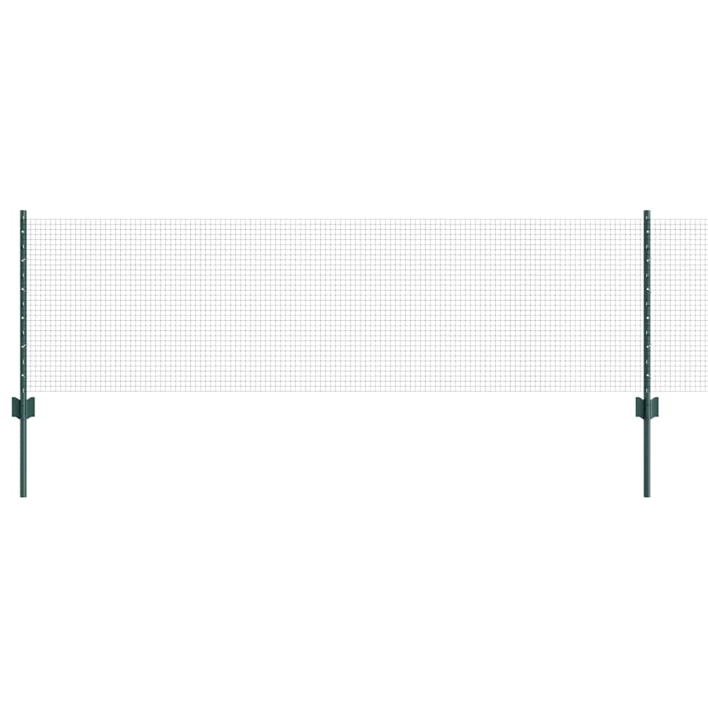 Svejsestålhegn med stolpe 25 x 0,6 m (B x H) PVC-belagt stål
