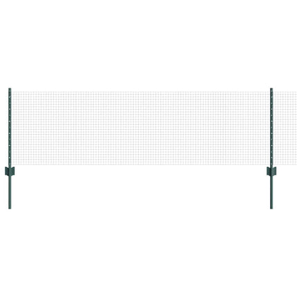 Udendørs svejset trådhegn med stolper 0,6 x 25 m Stål og PVC