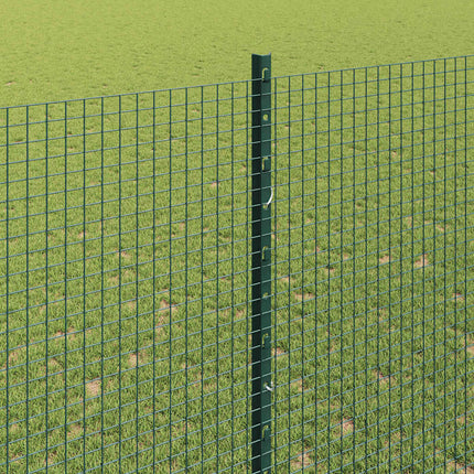 Udendørs svejset trådhegn med stolper 25 x 1,6 m Grøn Mesh