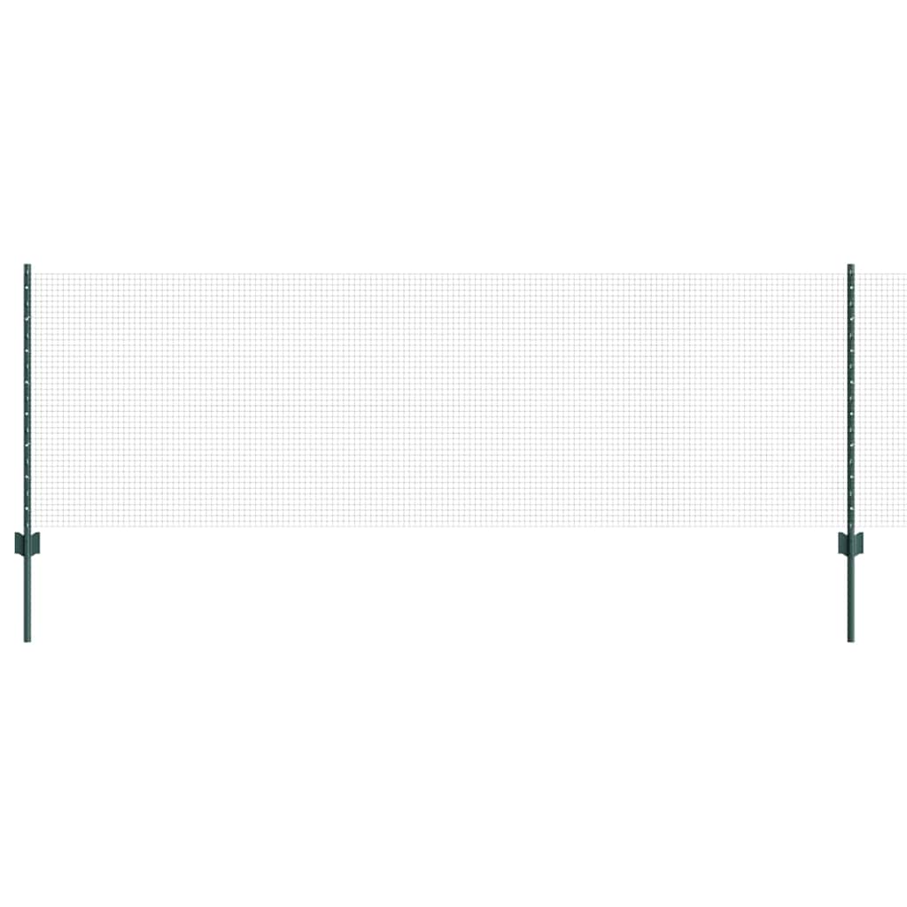 Svejsestålhegn med stolpe 50 x 0,8 m (B x H) PVC-belagt stål
