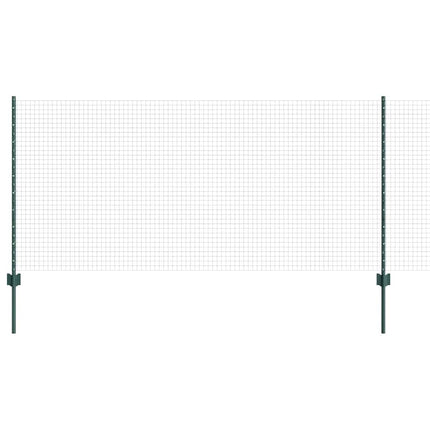 Udendørs svejset trådhegn med stolper 50 x 1 m PVC-belagt stål