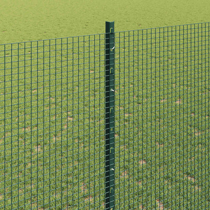 Udendørs svejset trådhegn med stolper 50 x 1,4 m Grøn Mesh