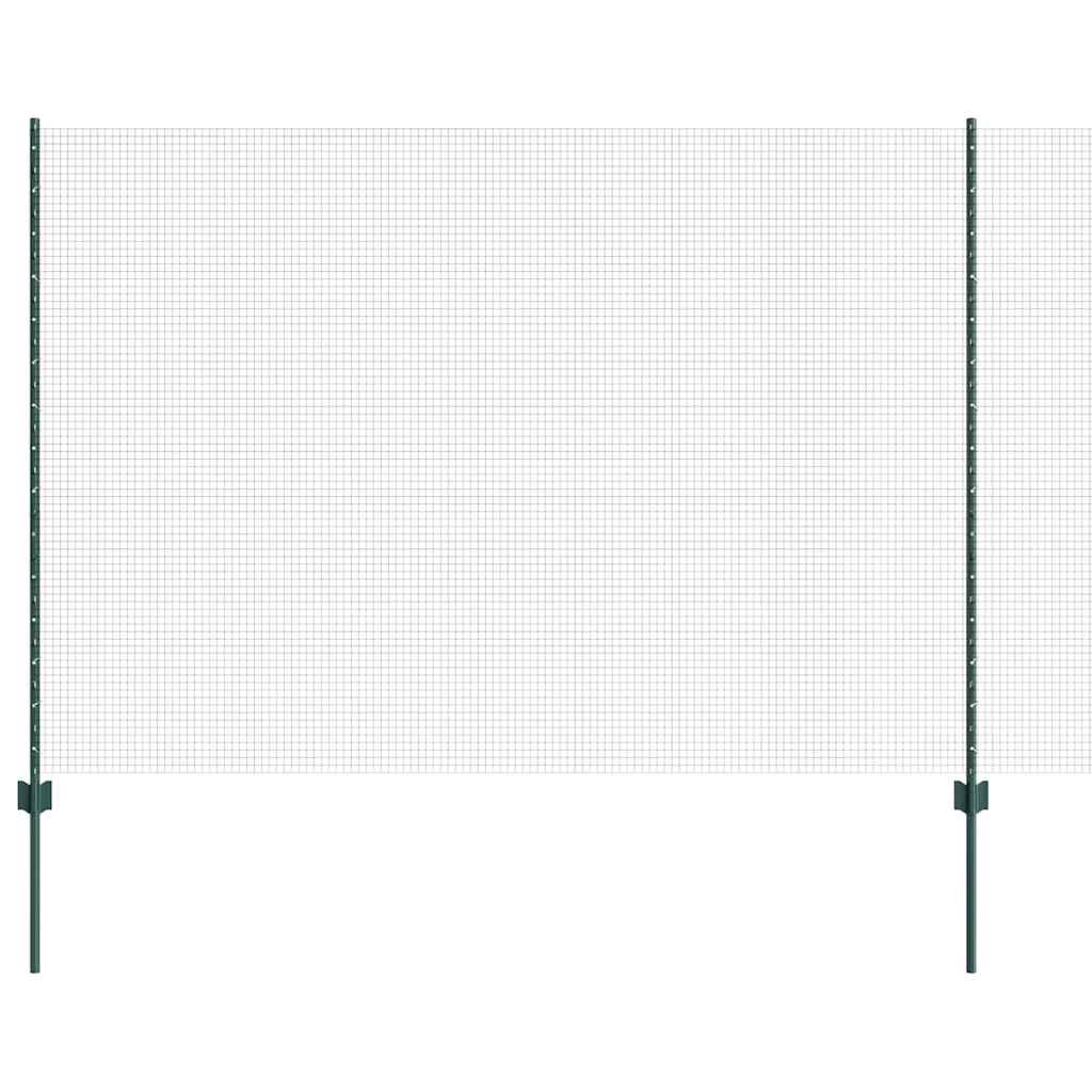 Svejsestålhegn med stolpe 50 x 1,5 m (B x H) PVC-belagt stål