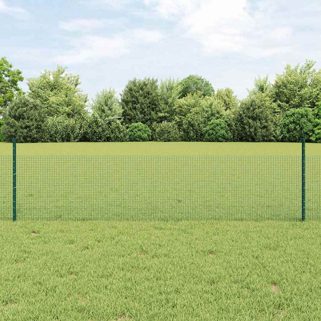 Svejsestålhegn med stolpe 100 x 0,5 m (B x H) PVC-belagt stål