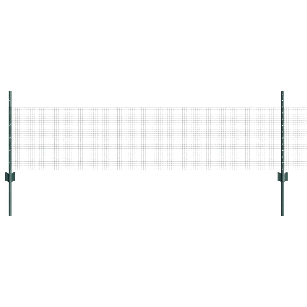 Svejsestålhegn med stolpe 100 x 0,5 m (B x H) PVC-belagt stål