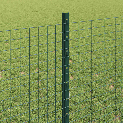 Udendørs svejset trådhegn med stolper 100 x 0,8 m Grøn Mesh