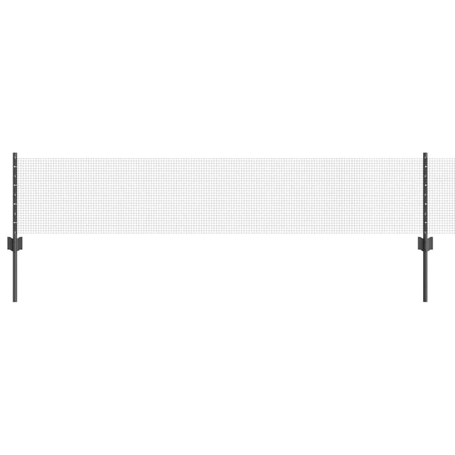 Svejsede trådhegn med stolper 10 x 0,4 m PVC-belagt stål Grå