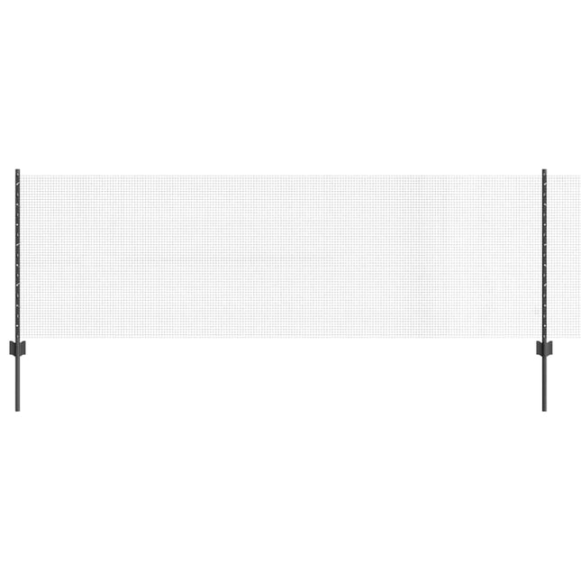 Svejsede trådhegn med stolper 10 x 0,8 m PVC-belagt stål Grå
