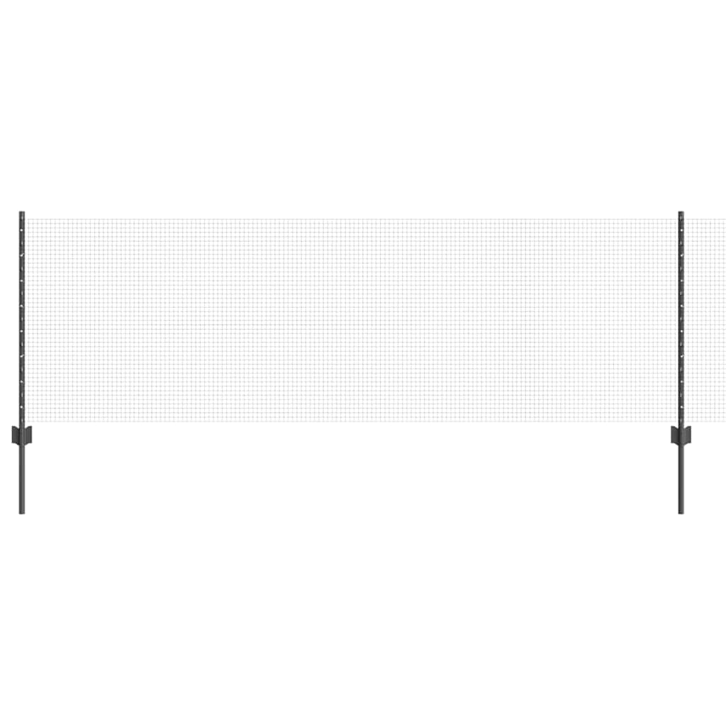 Svejsestålhegn med stolpe 100 x 0,8 m (B x H) PVC-belagt stål