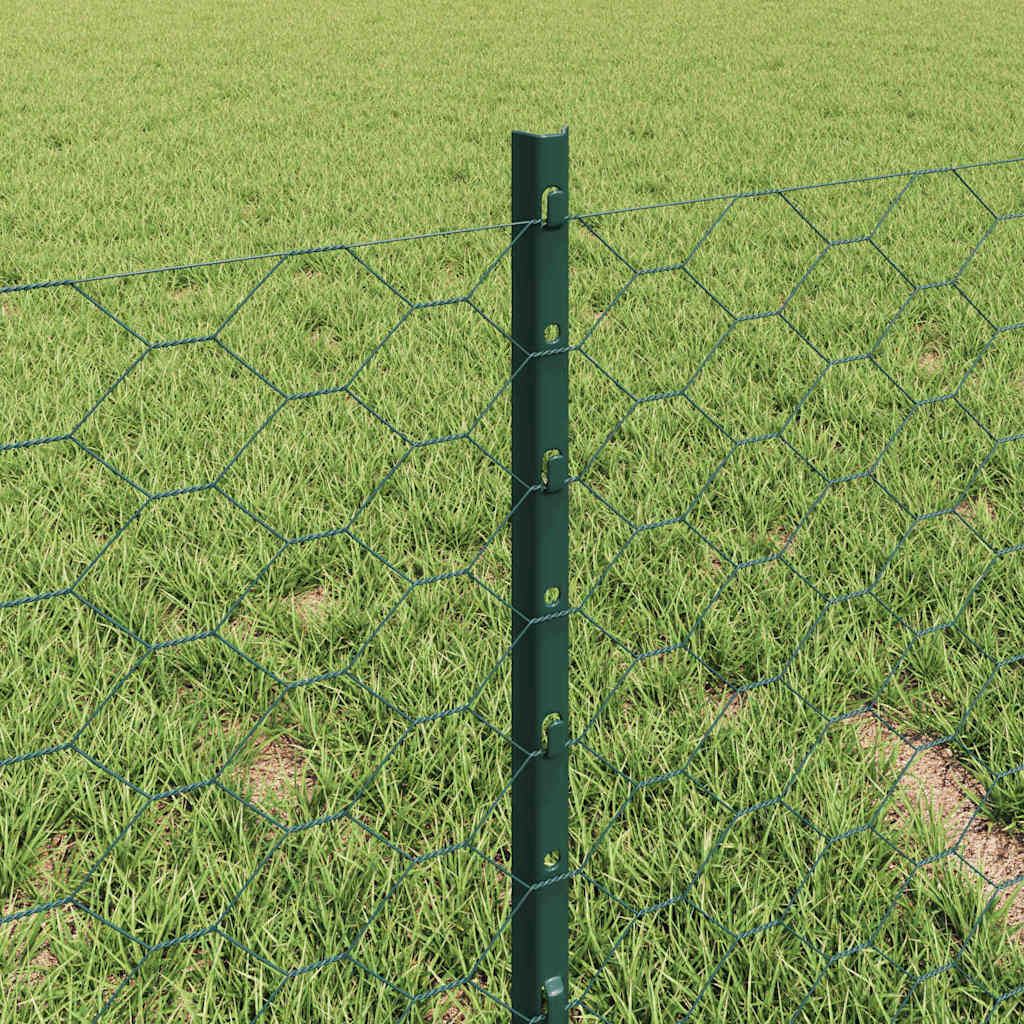 Svejset Trådhegn 10 x 0,4 m (B x H) PVC-belagt stål Grøn Mesh