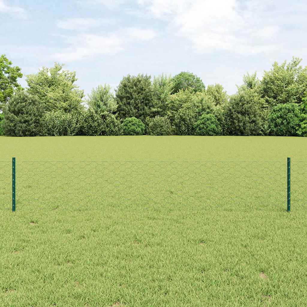 Svejset Trådhegn 10 x 0,4 m (B x H) PVC-belagt stål Grøn Mesh