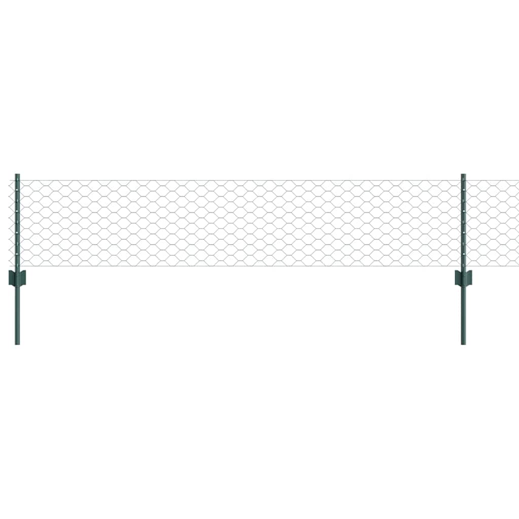 Svejset Trådhegn 10 x 0,4 m (B x H) PVC-belagt stål Grøn Mesh
